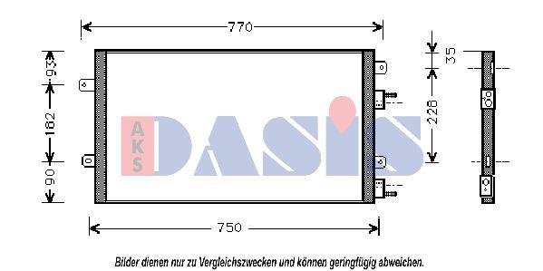 AKS DASIS Kondensators, Gaisa kond. sistēma 522007N